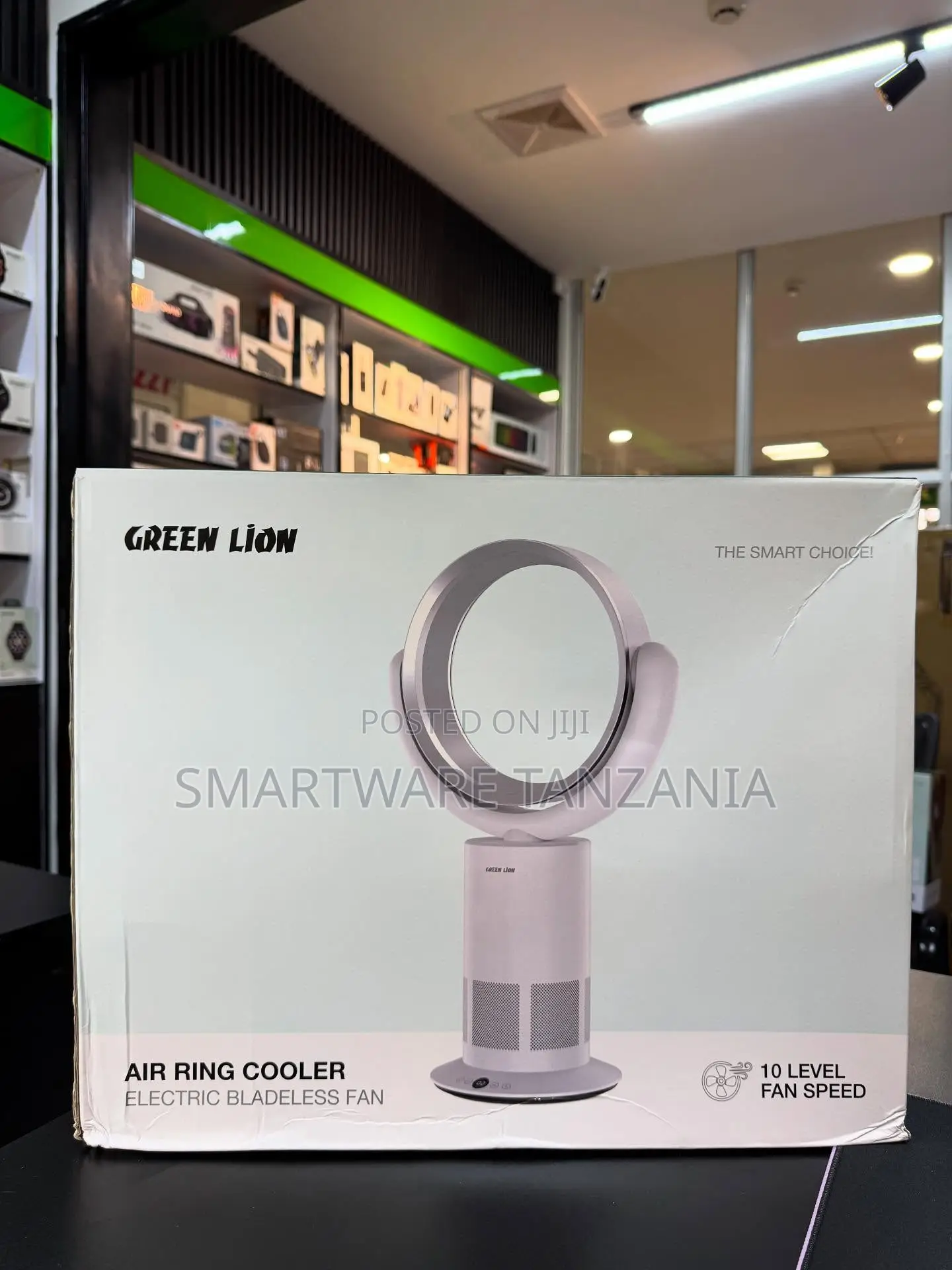Green Lion Air Ring Cooler Electric Bladeless Fan 10 Speed Levels