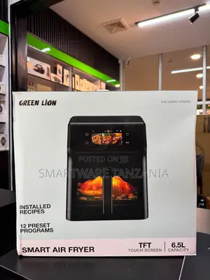 Green Lion Smart Air Fryer 6.5l TFT Touch Screen 12 Preset Programs