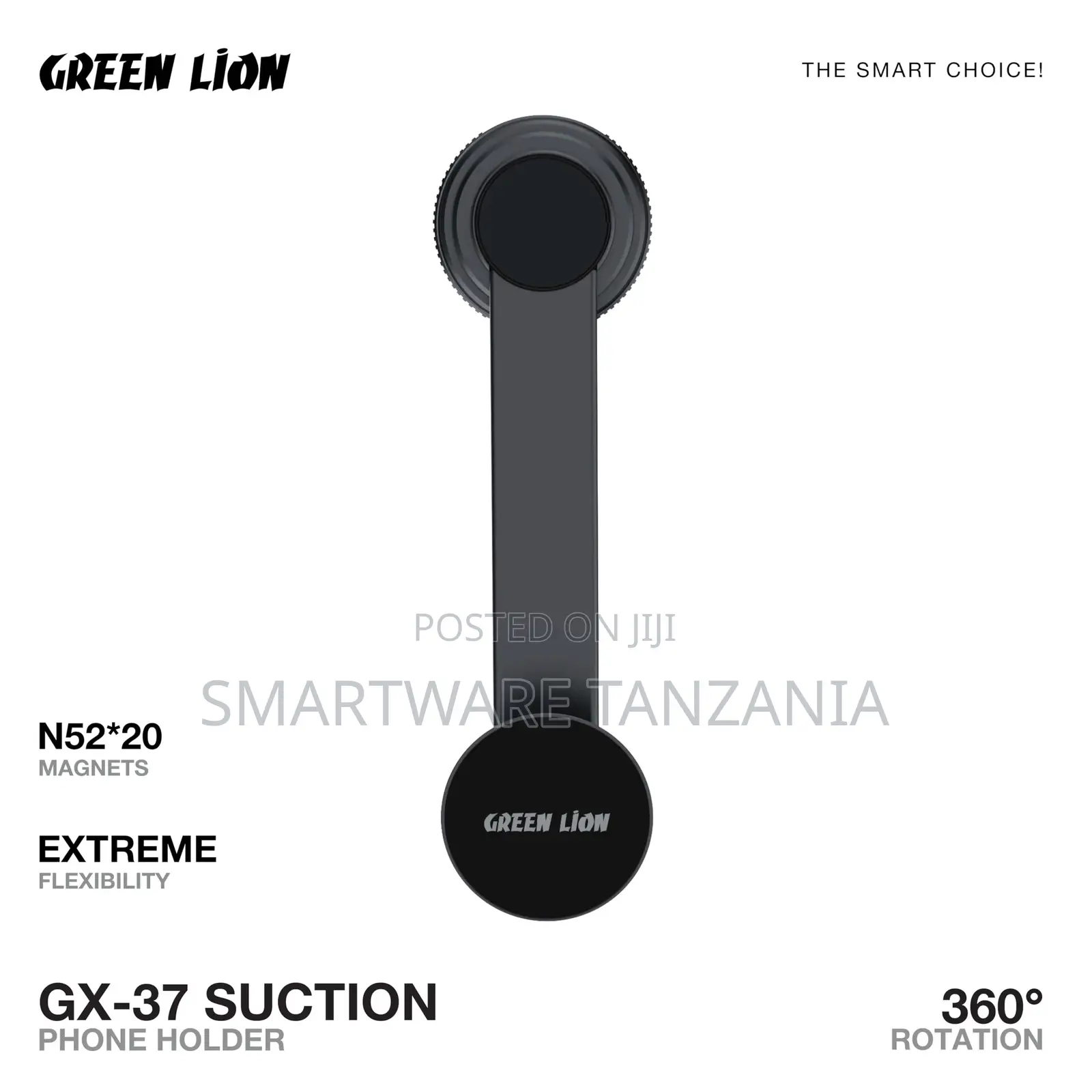 Green Lion Flexi Mag Car Phone Holder 360 Rotation Strong Glue