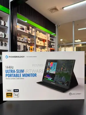 Powerology 144hz Portable Monitor 15.6 Inch 1080p Low Latency