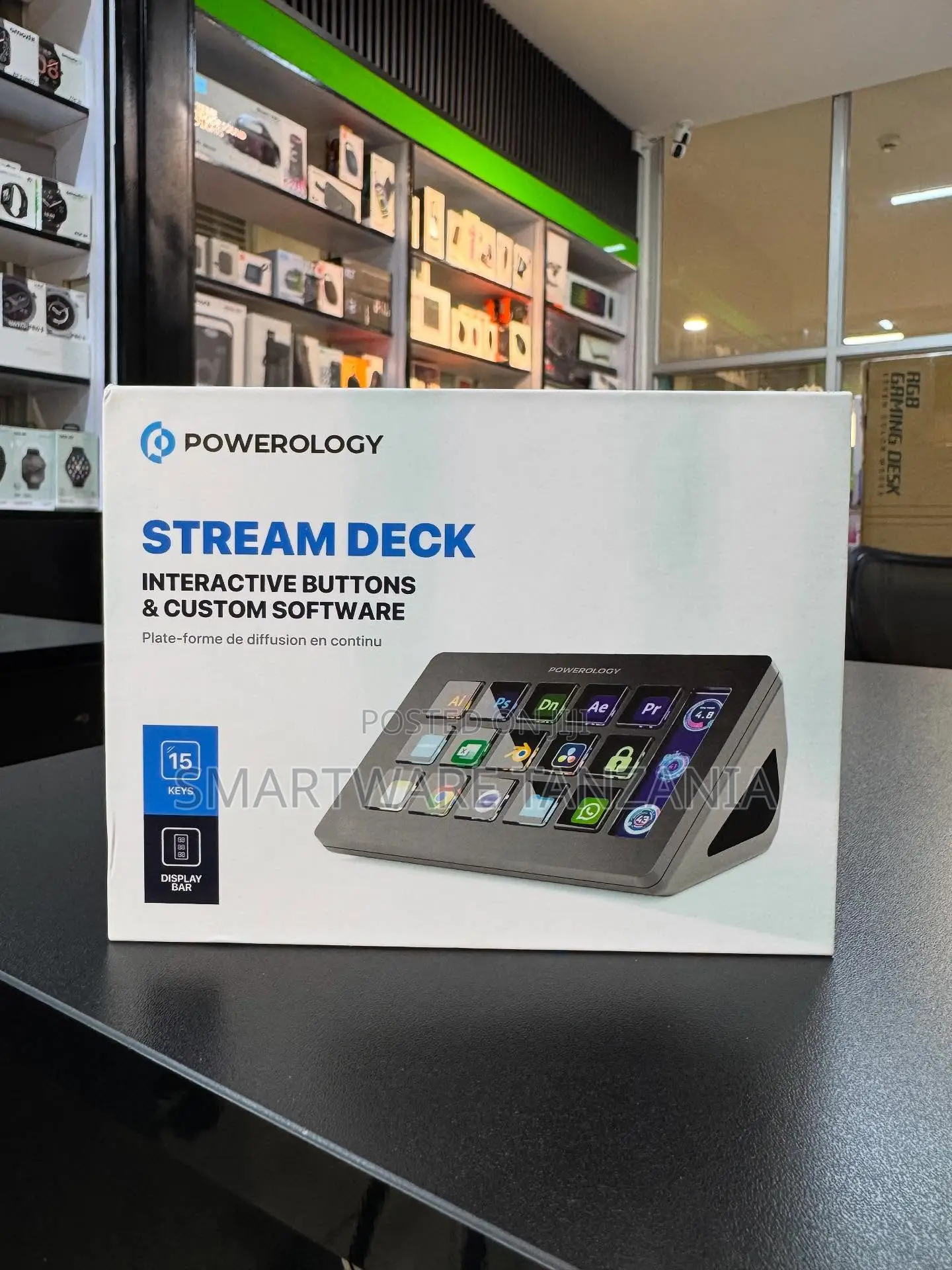 Powerology Stream Deck 15 Keys Interactive Buttons Custom Software