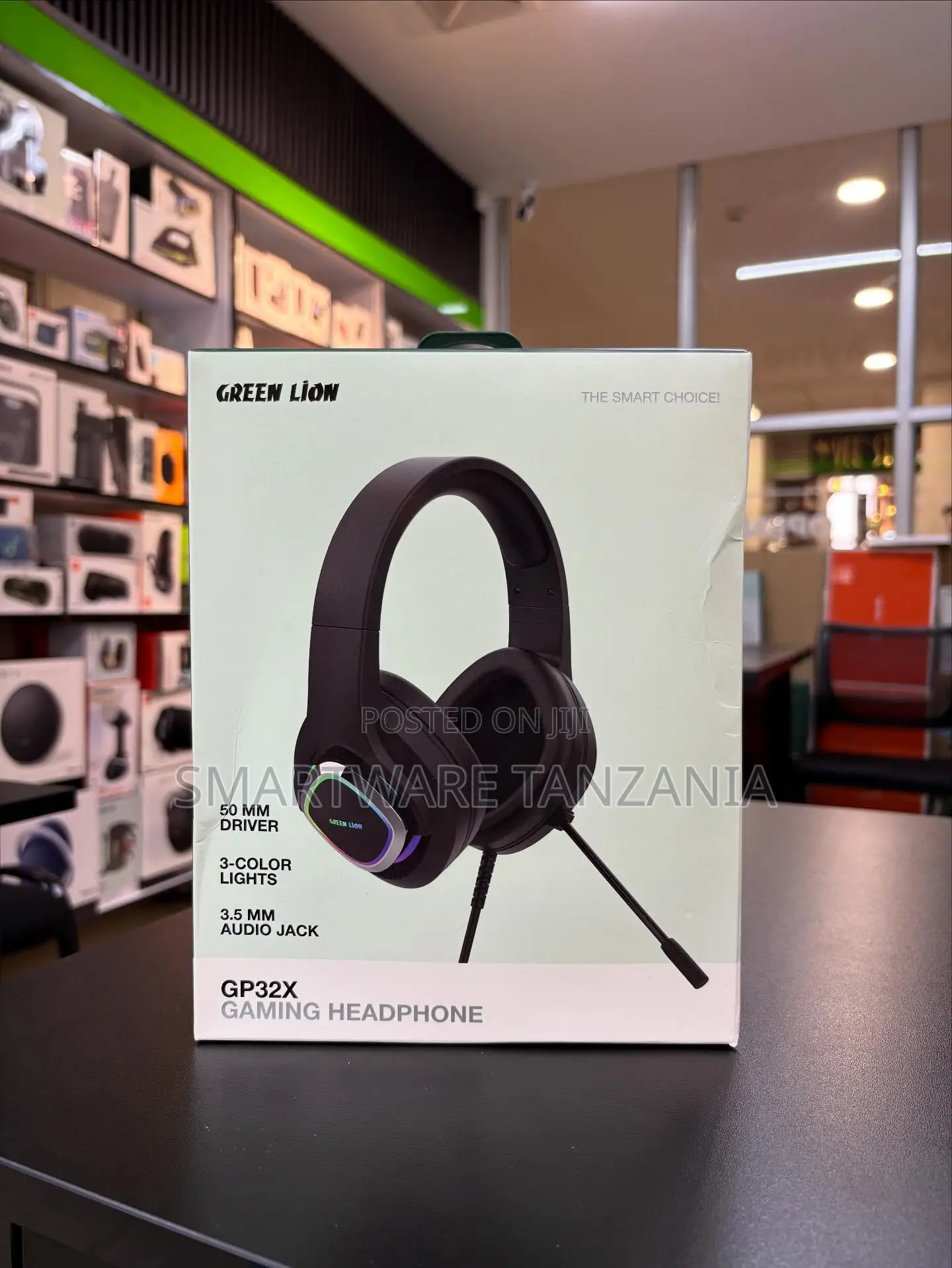 Green Lion Gp32x Gaming Headphone 50mm Driver 3 Color RGB Lights