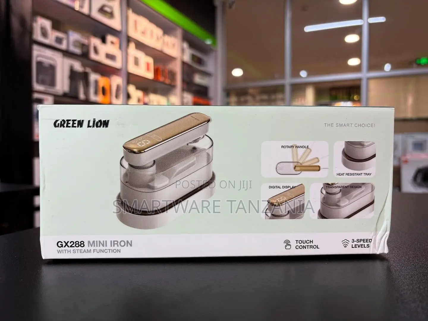 Green Lion Gx288 Mini Iron Steam Function Touch Control 3 Speed