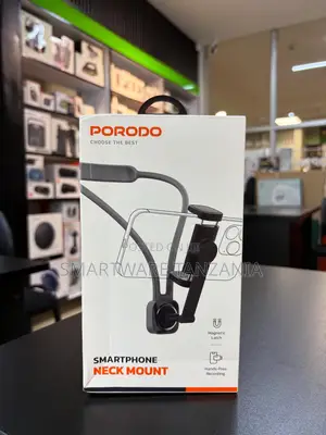 Porodo Smartphone Neck Mount Magnetic Latch Hands Free Recording