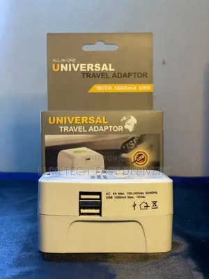 All-in-One Universal Multiplug Travel Adapter With a Usb Port