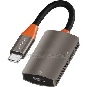 Porodo Audiolink Duo Lightning 3.5mm Jack Audio Charge Splitter