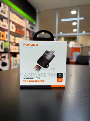Porodo Lightning Otg Tf Card Reader 480 MBPS Transfer Speed