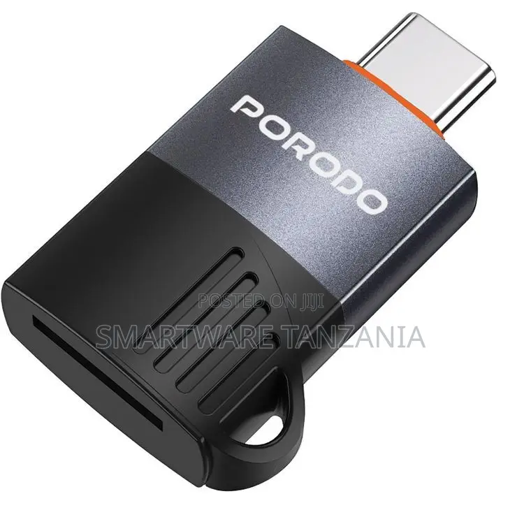 Porodo Lightning Otg Tf Card Reader 480 MBPS Transfer Speed