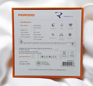 Porodo Hype Smartwatch With Earbuds