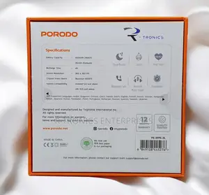 Porodo Hype Smartwatch With Earbuds