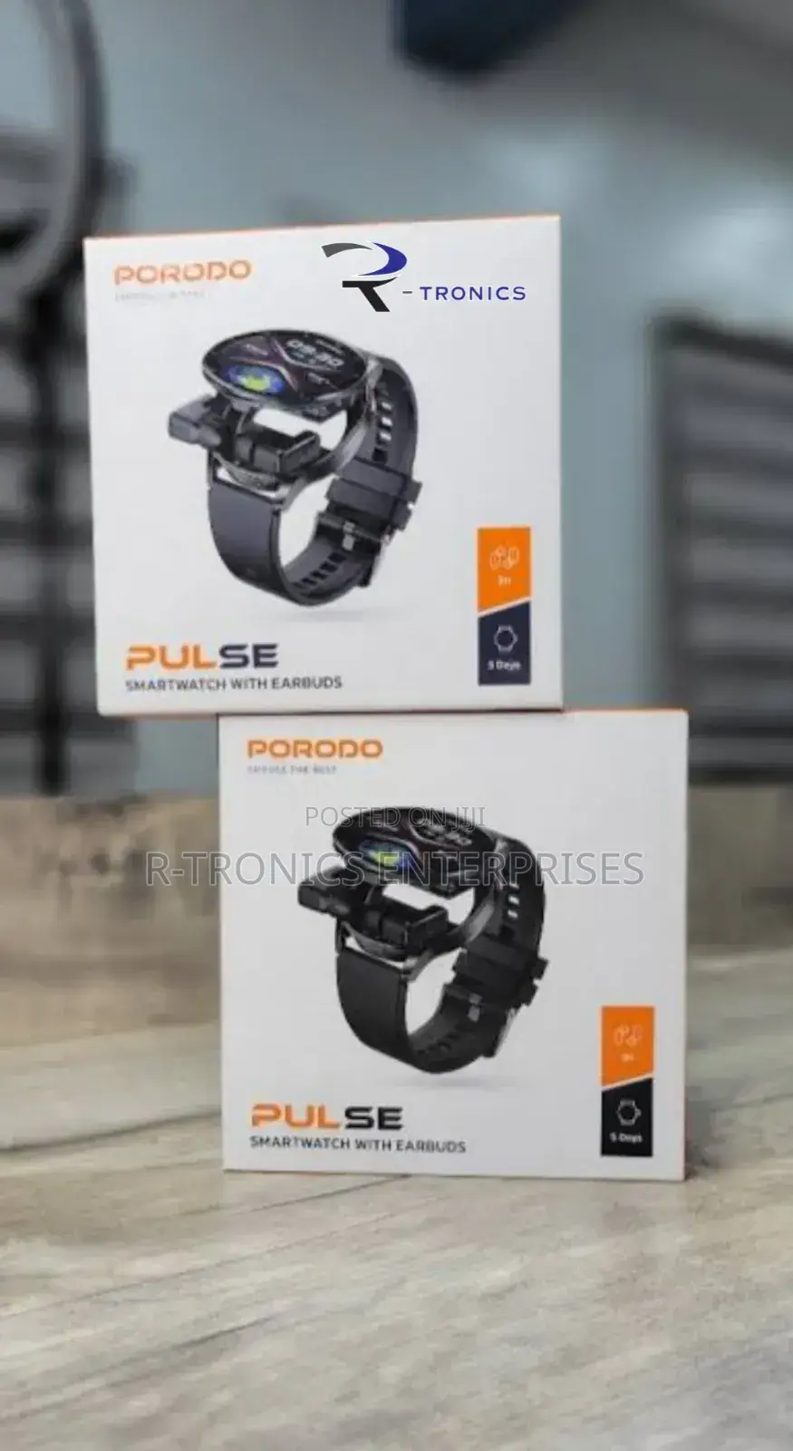 Porodo Pulse Smartwatch With Earbuds