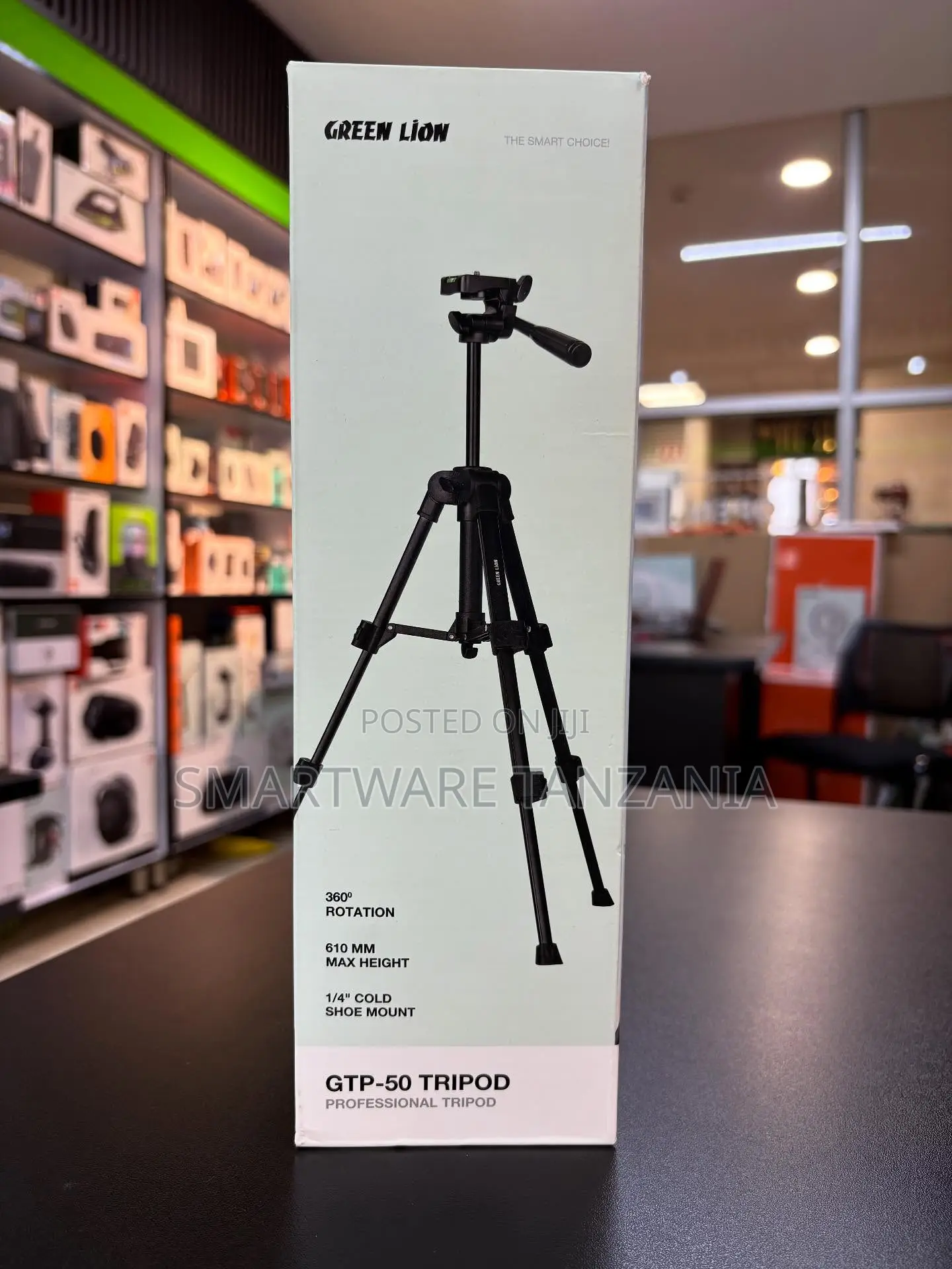 Green Lion GTP-50 Professional Tripod 610mm 360 Rotation Cold Shoe