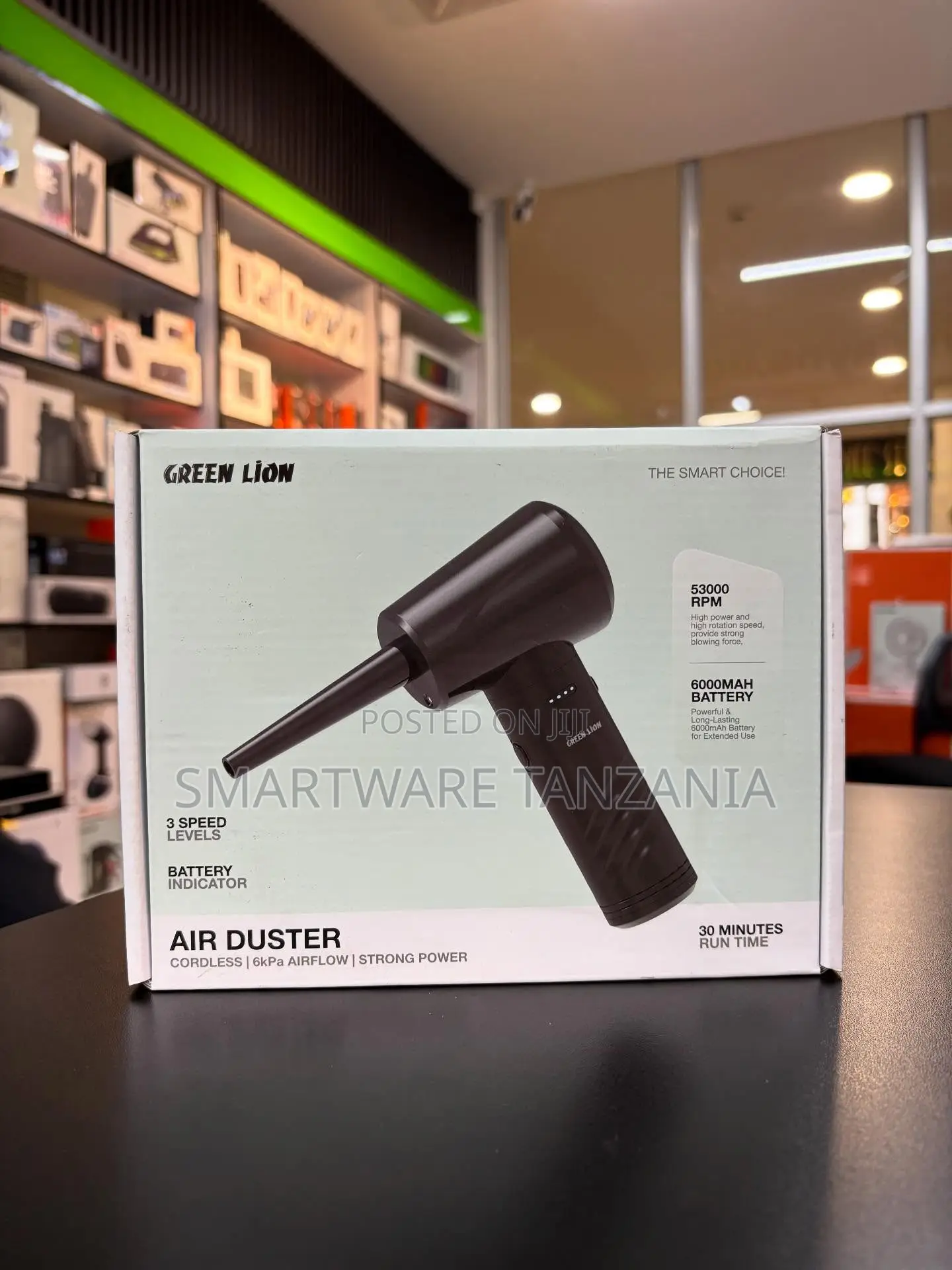 Green Lion Air Duster Cordless 53000 RPM 6kpa 6000mah 30 Minutes