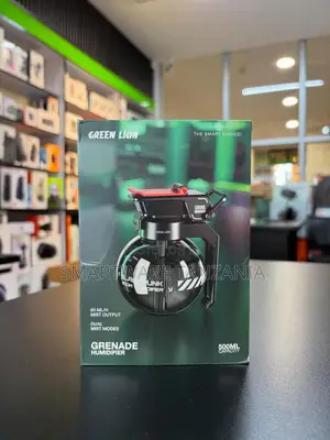Green Lion Grenade Humidifier 500ml 60ml/H Dual Mist Modes Black