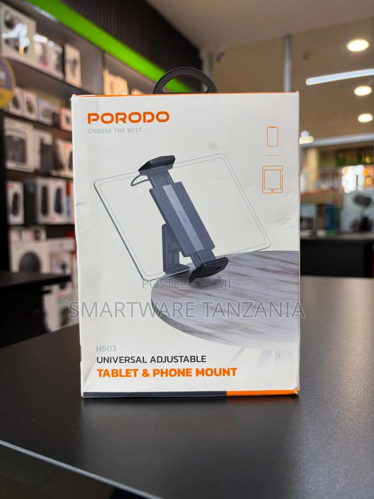Porodo Universal Adjustable Tablet Phone Mount Hs03 Flexible