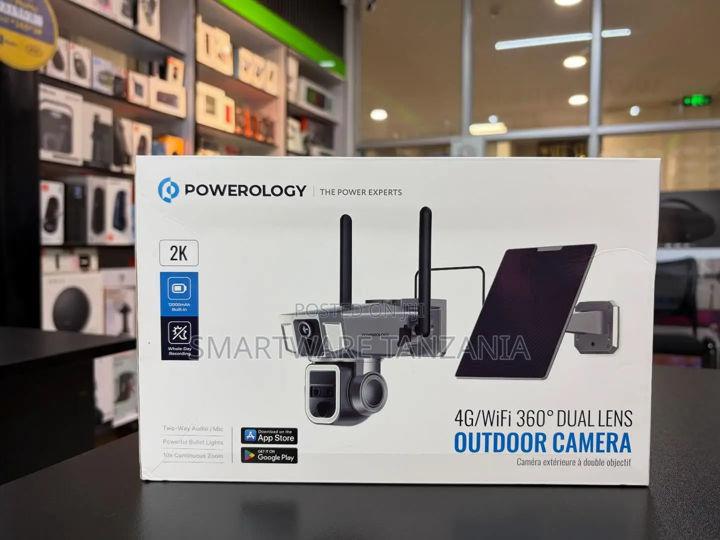 Powerology 4g Wifi 360 Dual Lens Outdoor Camera 12000mah