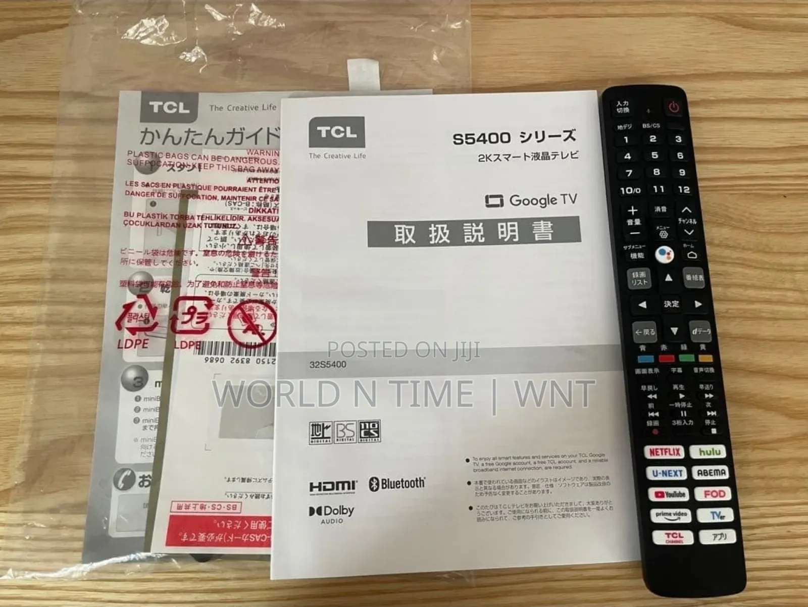 TCL 32" Led Tv Smart Android FHD Frameless Blutooth S5400a