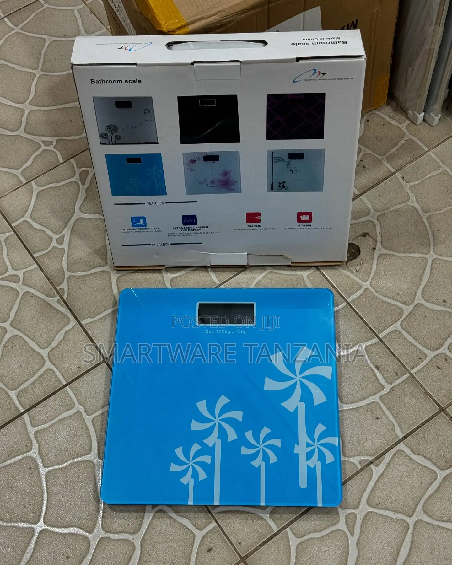 Digital Bathroom Scale With Floral Design – Accurate Stylish