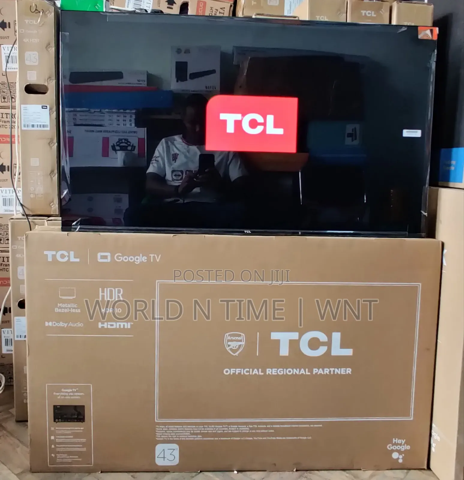 TCL 43" Led Qled Tv Smart Android FHD Frameless Blutooth S5k