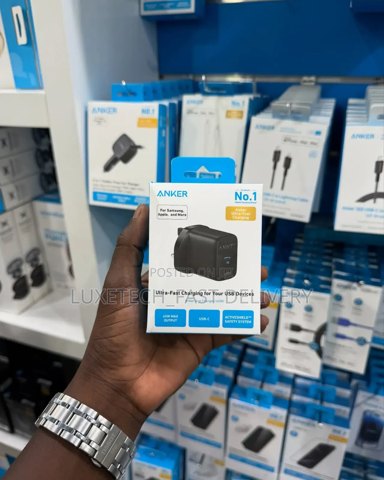 Anker 313 Charger (Ace, 45w) Wall Adapter (Usb Cable Not Included)