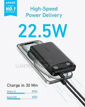 Anker Power Bank 10,000mah Portable Charger With 22.5w Max Output