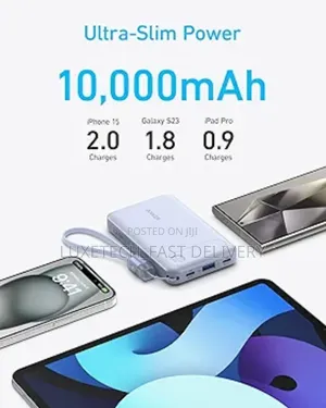 Anker Power Bank 10,000mah Portable Charger With 22.5w Max Output