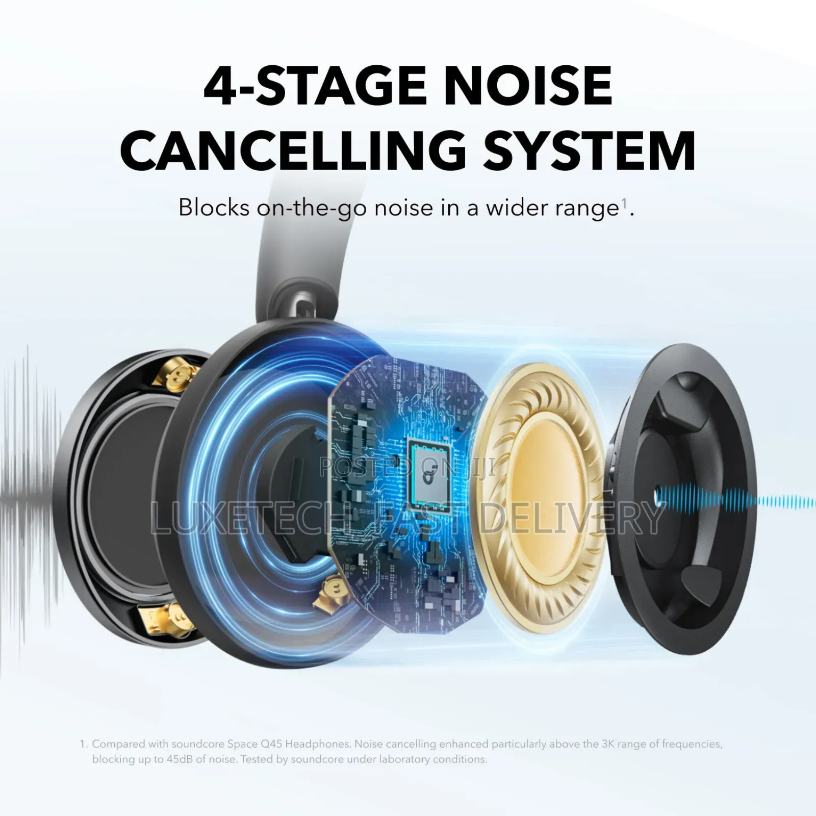 Anker Soundcore Space One Pro Wireless Headphones Noise Cancellation