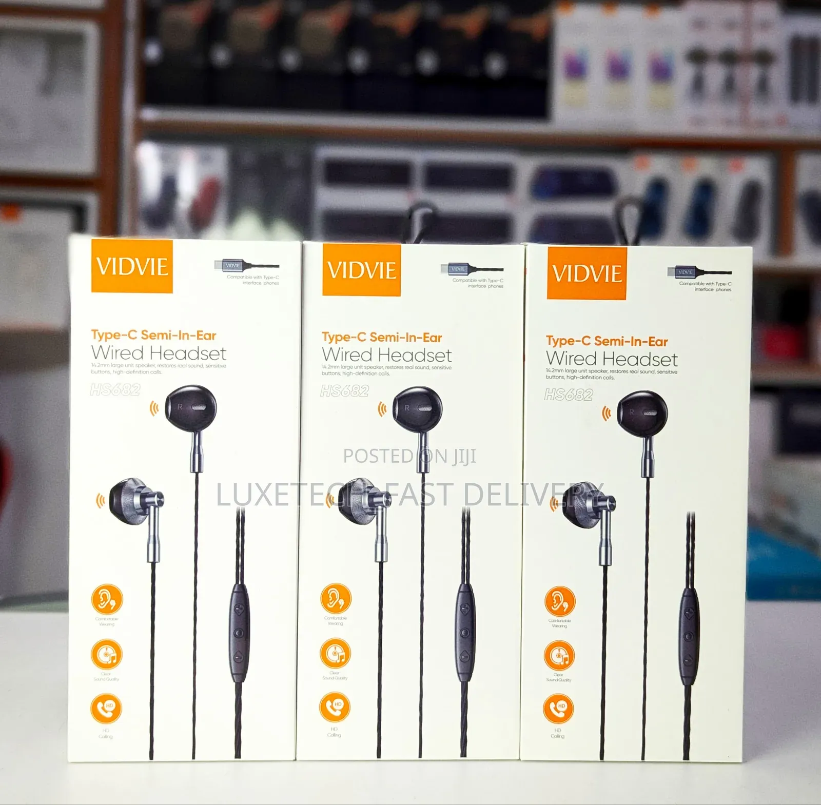 Vidvie Type-C Semi-in-Ear Wired Headset