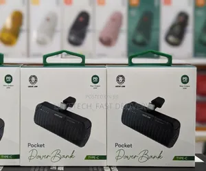 Green Lion Pocket Power Bank 5000mah Pd 20w With Type-C Connector