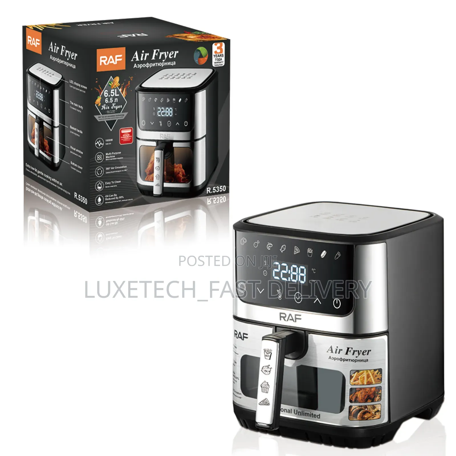 Raf R.5350 Air Fryer 6.5l