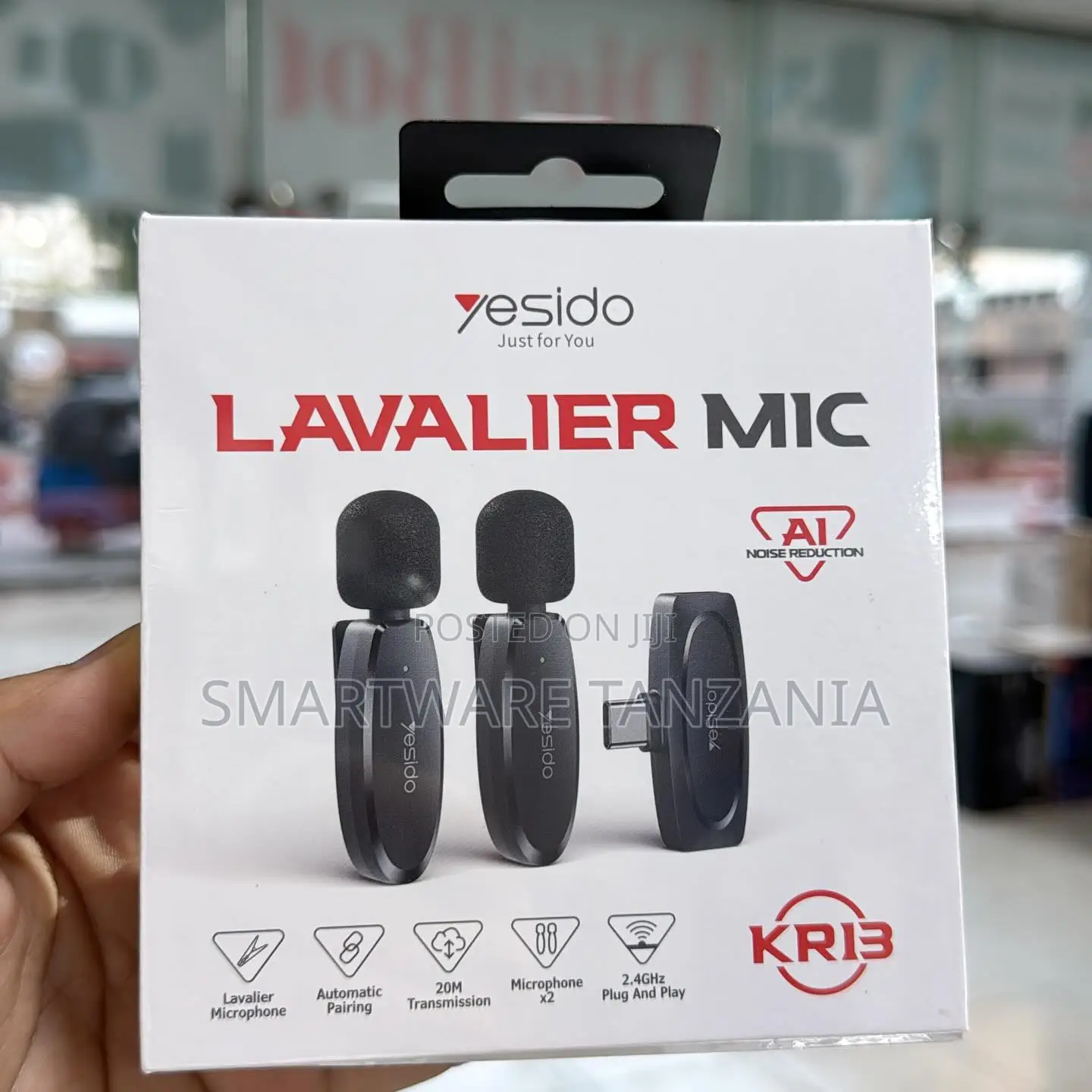 Yesido Kr13 Dual Wireless Lavalier Mic for Pro Recording