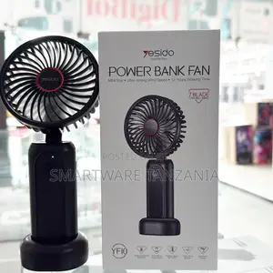 Yesido Yf10 Portable Power Bank Fan With 3 Speeds and 4000mah