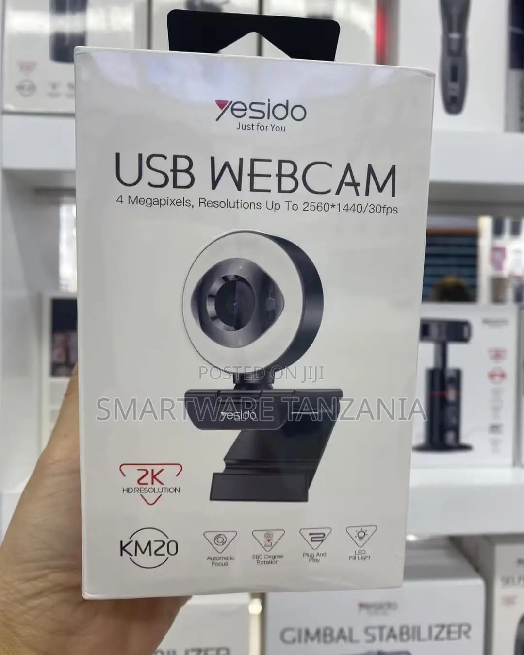 Yesido Km20 Hd Usb Webcam With Autofocus and Fill Light