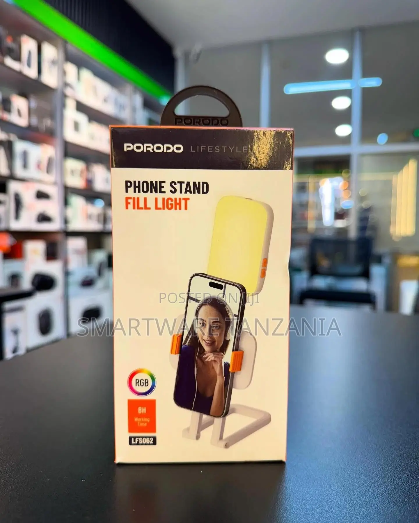 Porodo Lfs062 Phone Stand Fill Light Rgb 6h Battery Content Creator