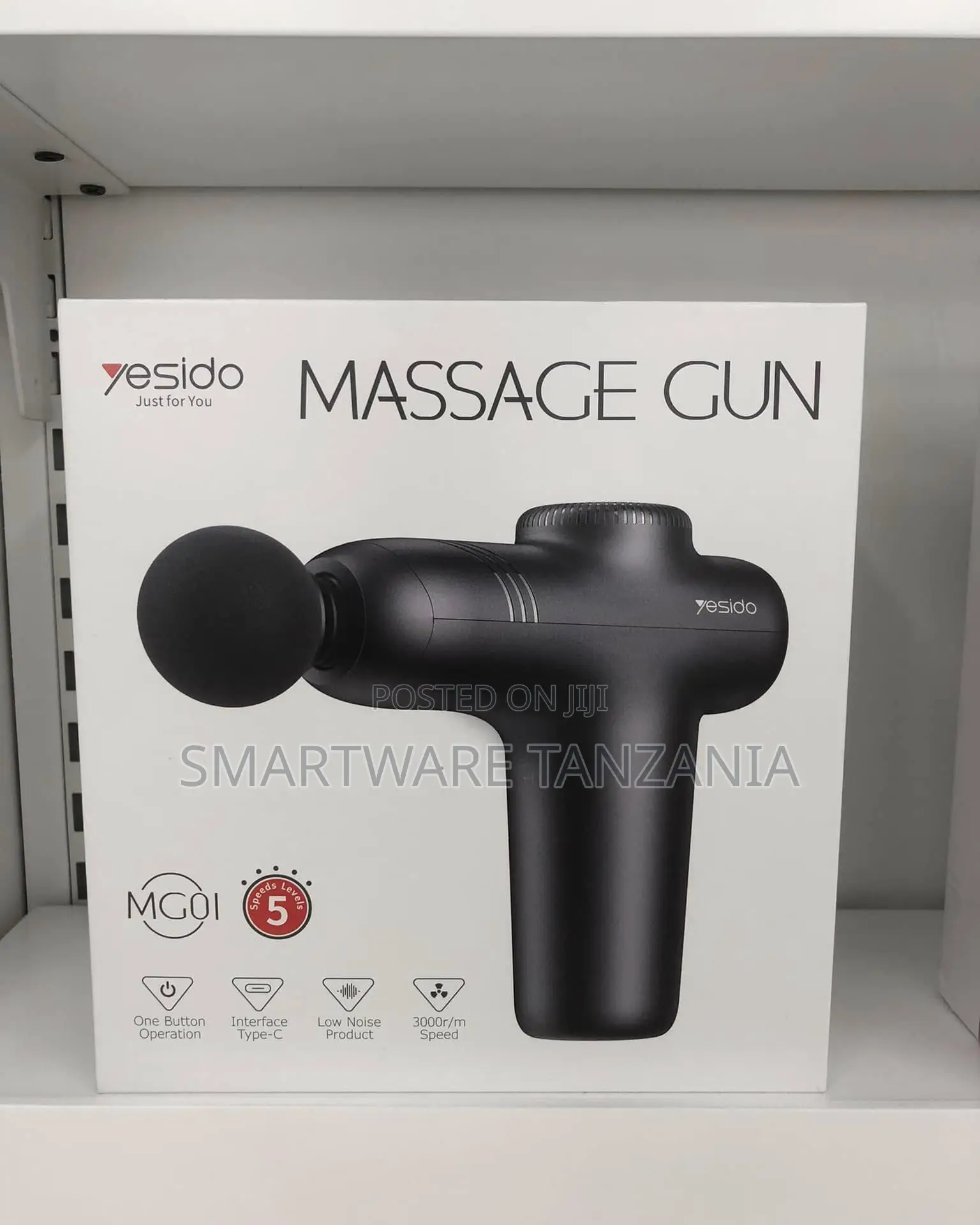 Yesido Mg01 Compact Percussion Massage Gun With 5 Speed Levels