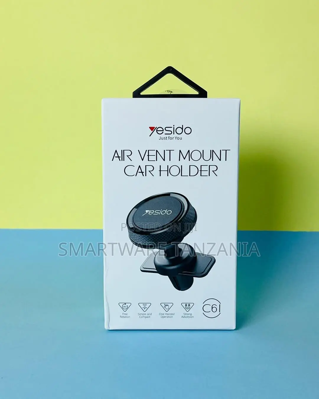 Yesido C61 Air Vent Mount Magnetic Car Phone Holder With Rotation