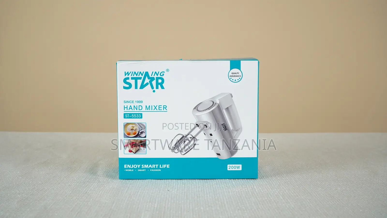 Winning Star St-5533 200w 5-speed Electric Hand Mixer In Silver