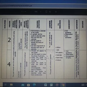 Schemes of Work