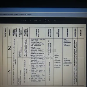 Schemes of Work
