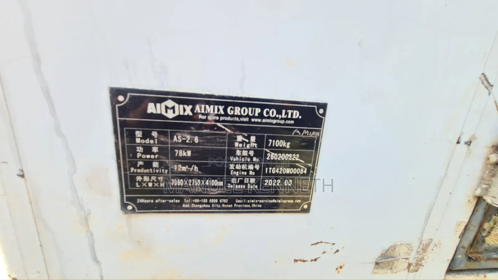 Aimix Self Loading Concrete Mixer for Sale at a Throw Away Price.