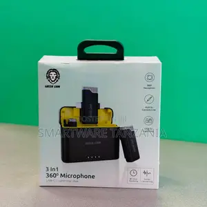 Green Lion 3-in-1 360° Wireless Microphone: Usb-C, Lightning, Aux