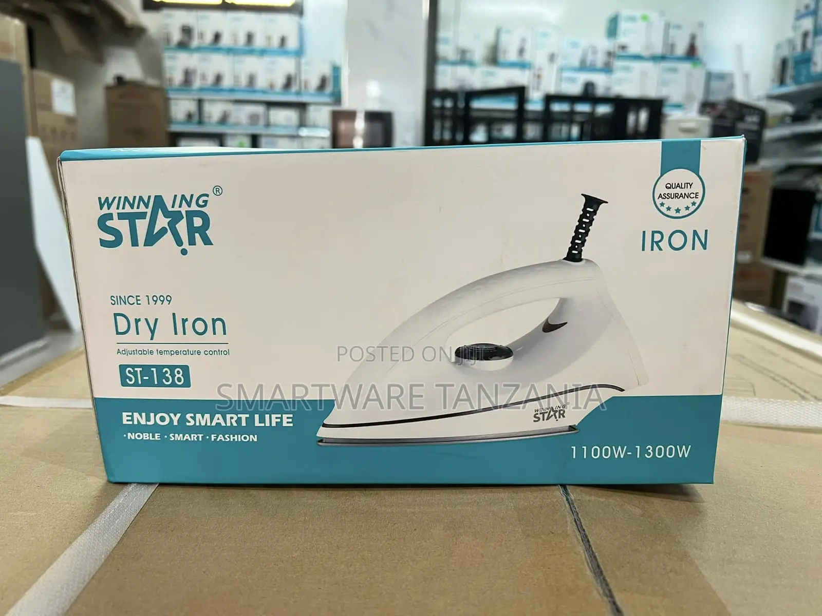 Winning Star St-138 1100w–1300w Dry Iron With Temperature Control