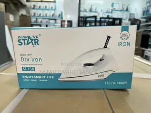 Winning Star St-138 1100w–1300w Dry Iron With Temperature Control