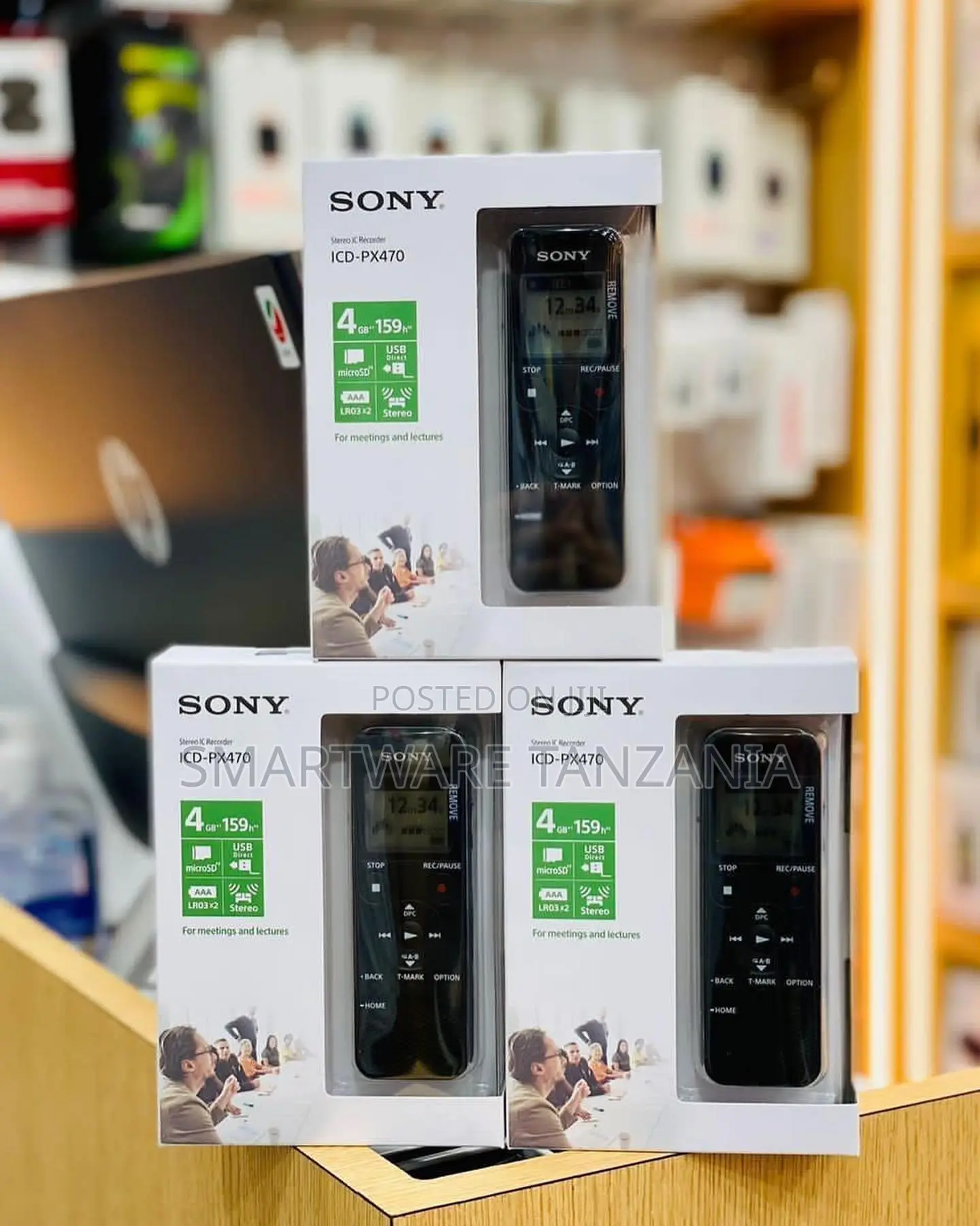 Sony Icd-Px470 Digital Voice Recorder With 4gb Storage and Microsd