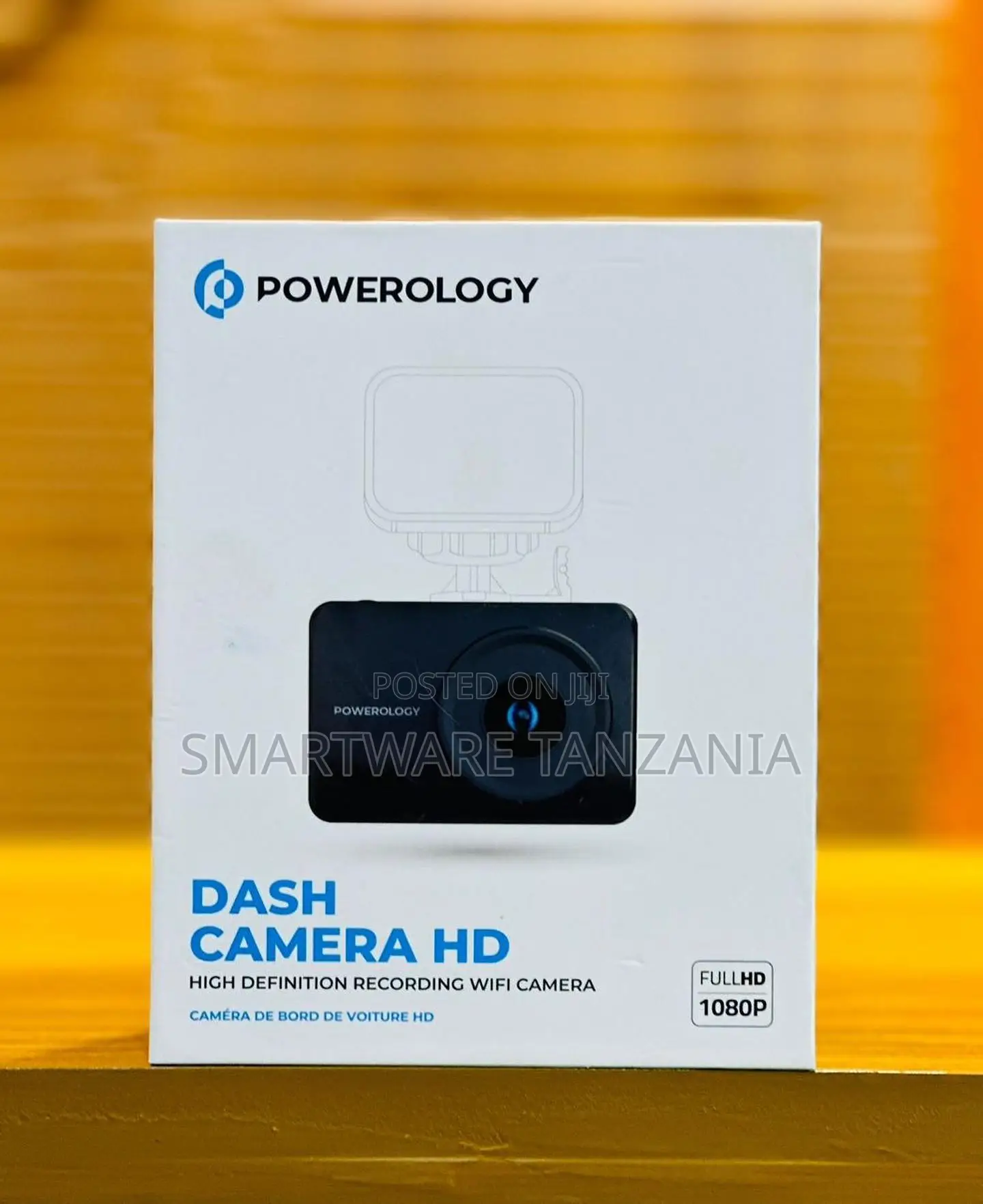 Powerology Dash Camera Hd With Full 1080p Recording and Built-in Wifi