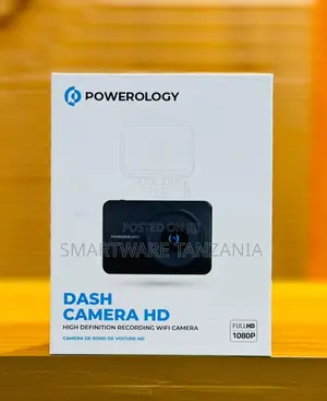 Powerology Dash Camera Hd With Full 1080p Recording and Built-in Wifi
