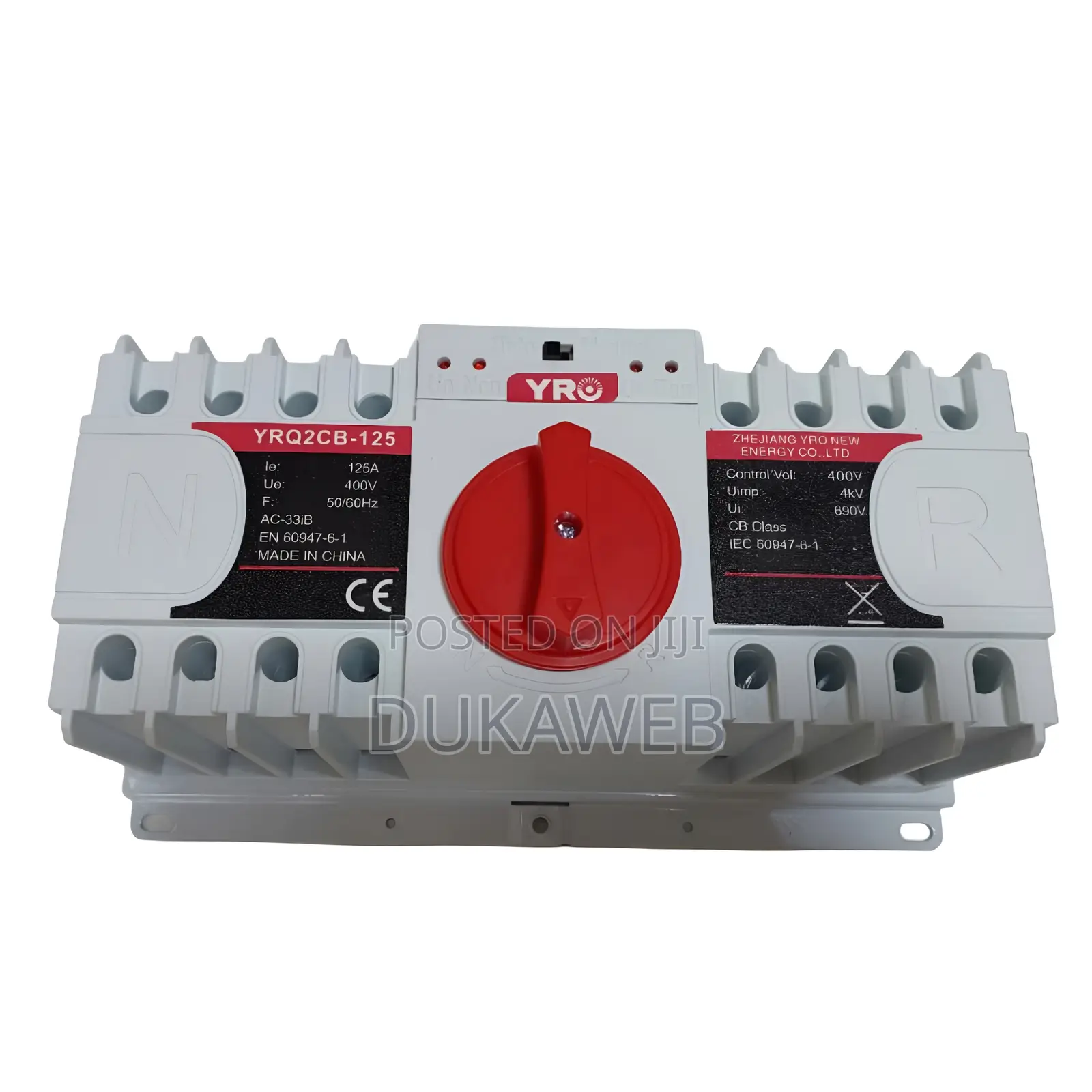 Yro 4-Pole 125a Change Over Switch (400v, 3-Phase) - Brand New