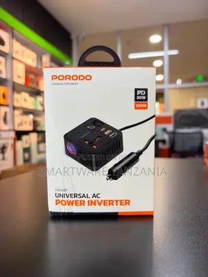 Porodo Universal Ac Power Inverter 200w With Pd 30w Fast Charging