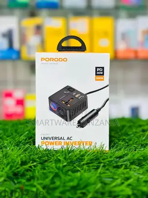 Porodo Universal Ac Power Inverter 200w With Usb-C Pd 30w for Cars