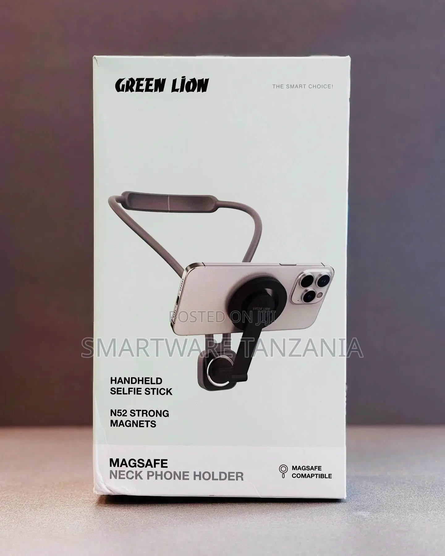 Green Lion Magsafe Neck Phone Holder - N52 Strong Magnets Handheld